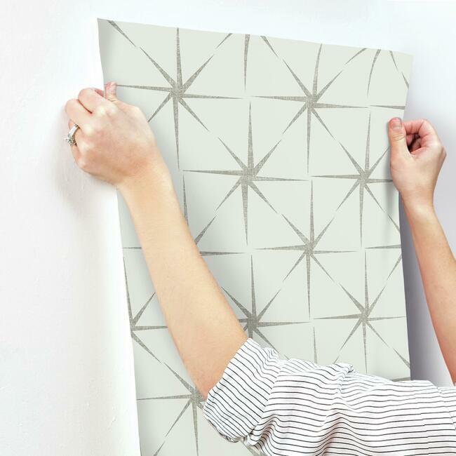GR5943 | Grandmillennial, Evening Star Silver York Wallpaper