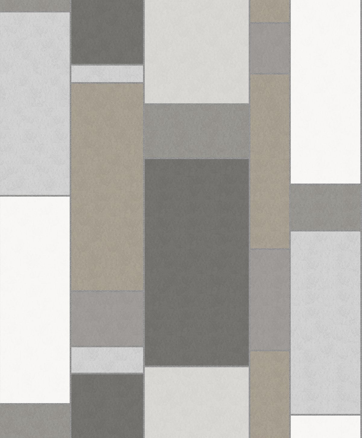 KTM1160 | De Stijl Geometric, Silver - Seabrook Designs Wallpaper