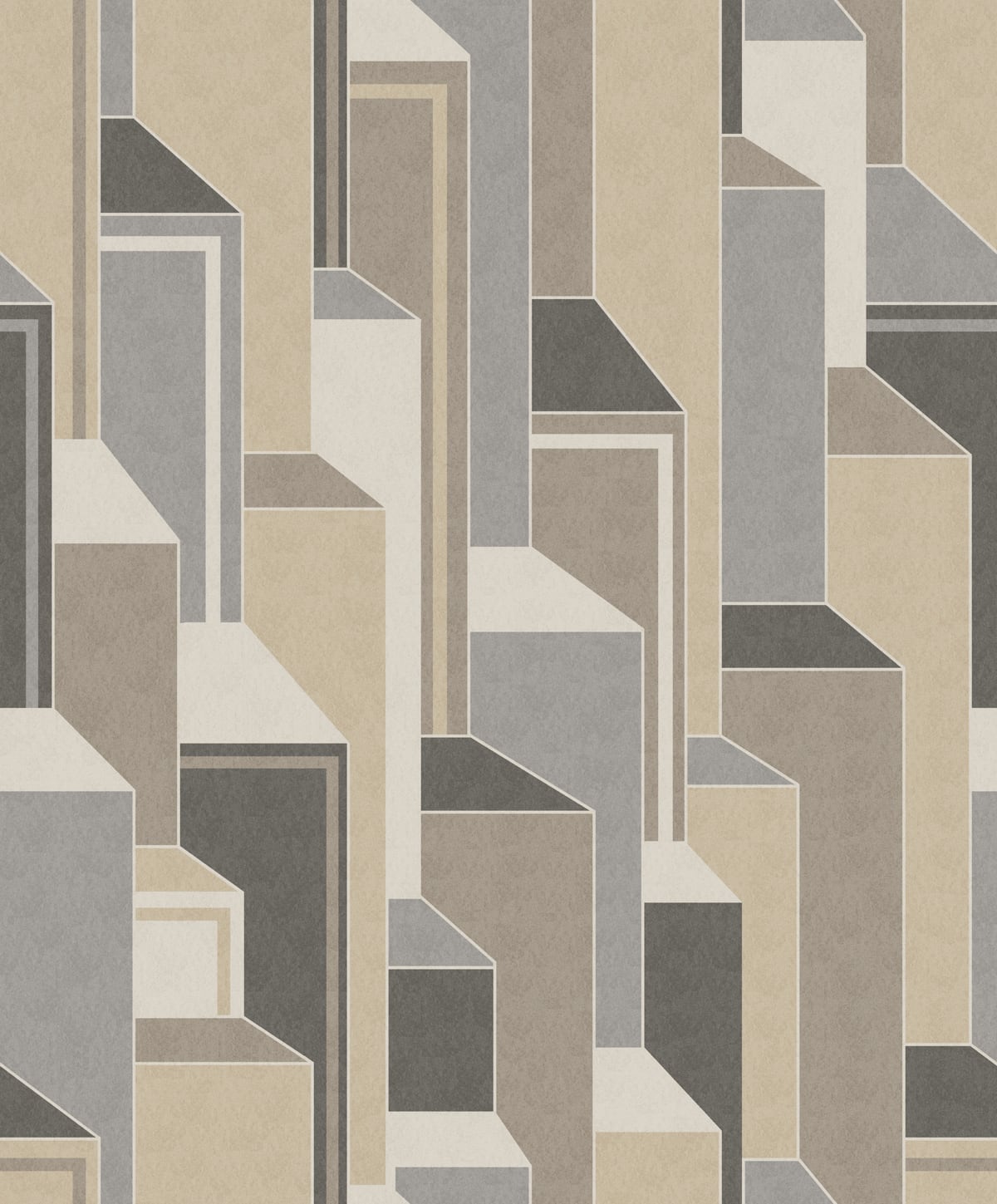 KTM1320 | Deco Geometric, Beige - Seabrook Designs Wallpaper