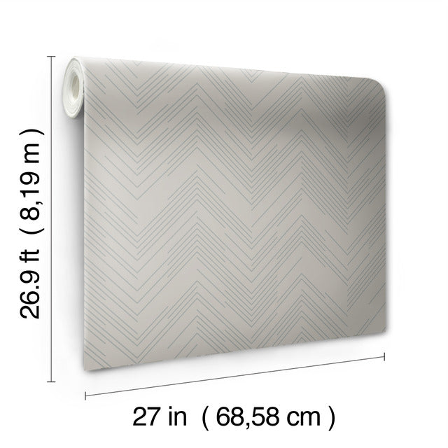 Purchase Md7227 | Modern Metals Second Edition, Polished Chevron - Antonina Vella Wallpaper