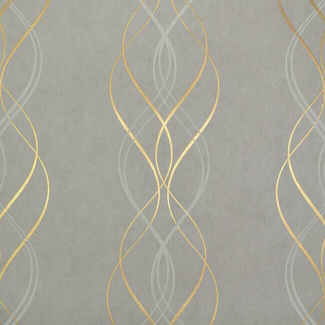 Acquire NW3550 Modern Metals Aurora color Grey Metallic by Antonina Vella Wallpaper