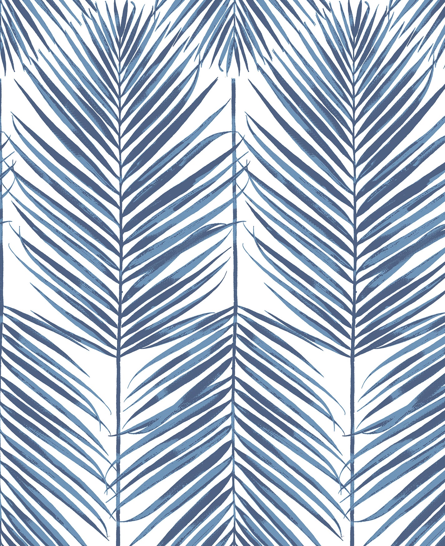 PR10702 | Paradise Palm Prepasted, Blue - Seabrook Designs Wallpaper