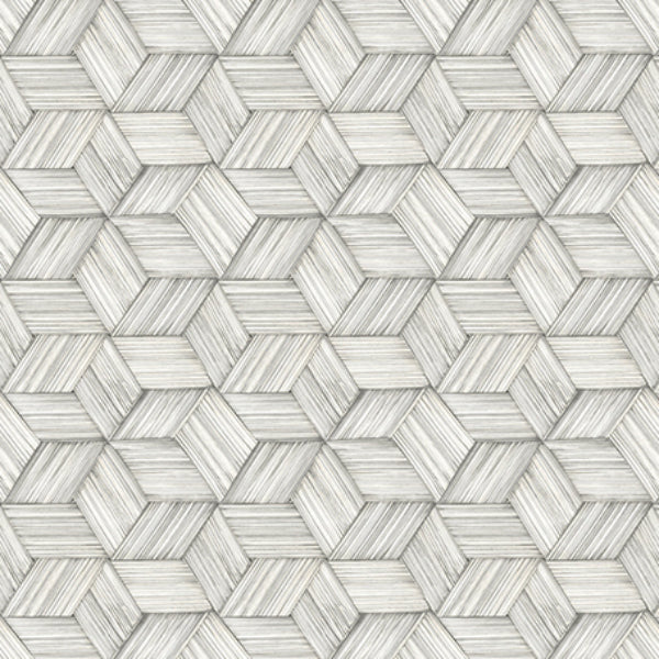 Search PS41400 Palm Springs Intertwined Grey Geometric Kenneth James Wallpaper