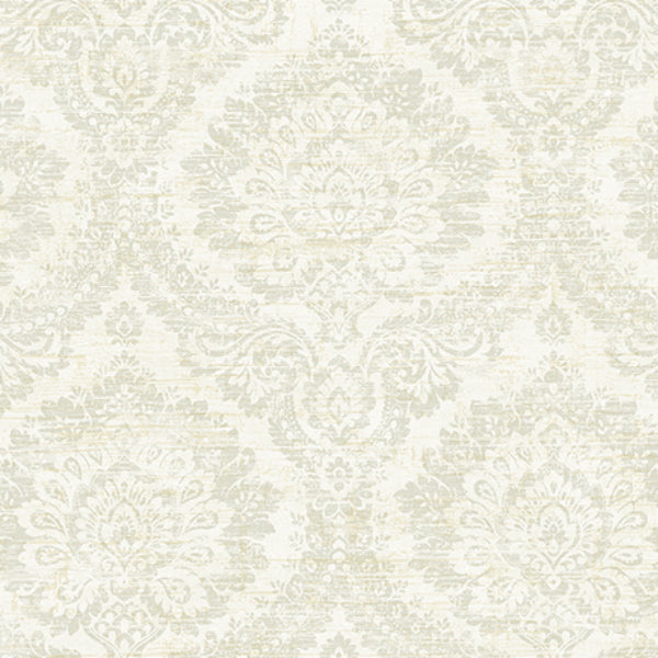 Search PS41904 Palm Springs Kauai Taupe Damask Kenneth James Wallpaper