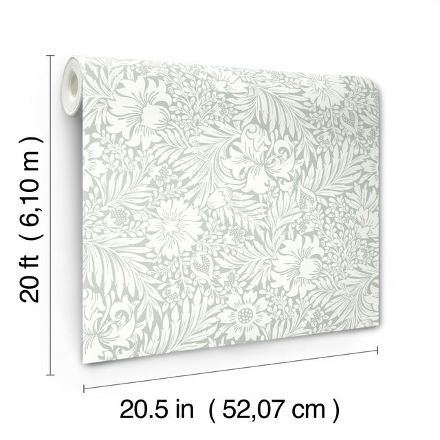 Purchase Psw1446Rl | Modern Acanthus Peel & Stick, Floral - Erin & Ben Co. Wallpaper