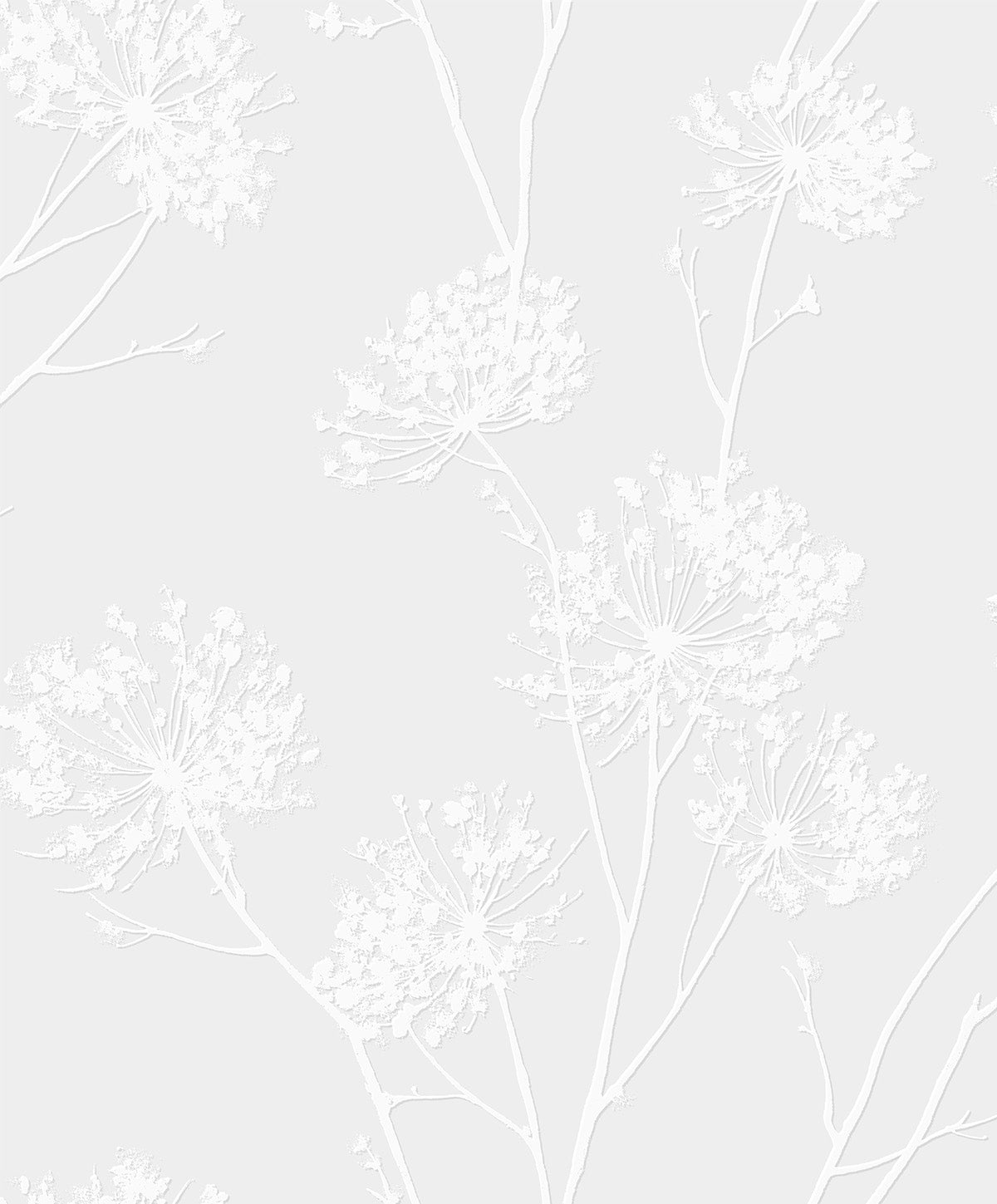 PW20300 | Dandelion Fields, White - Seabrook Designs Wallpaper
