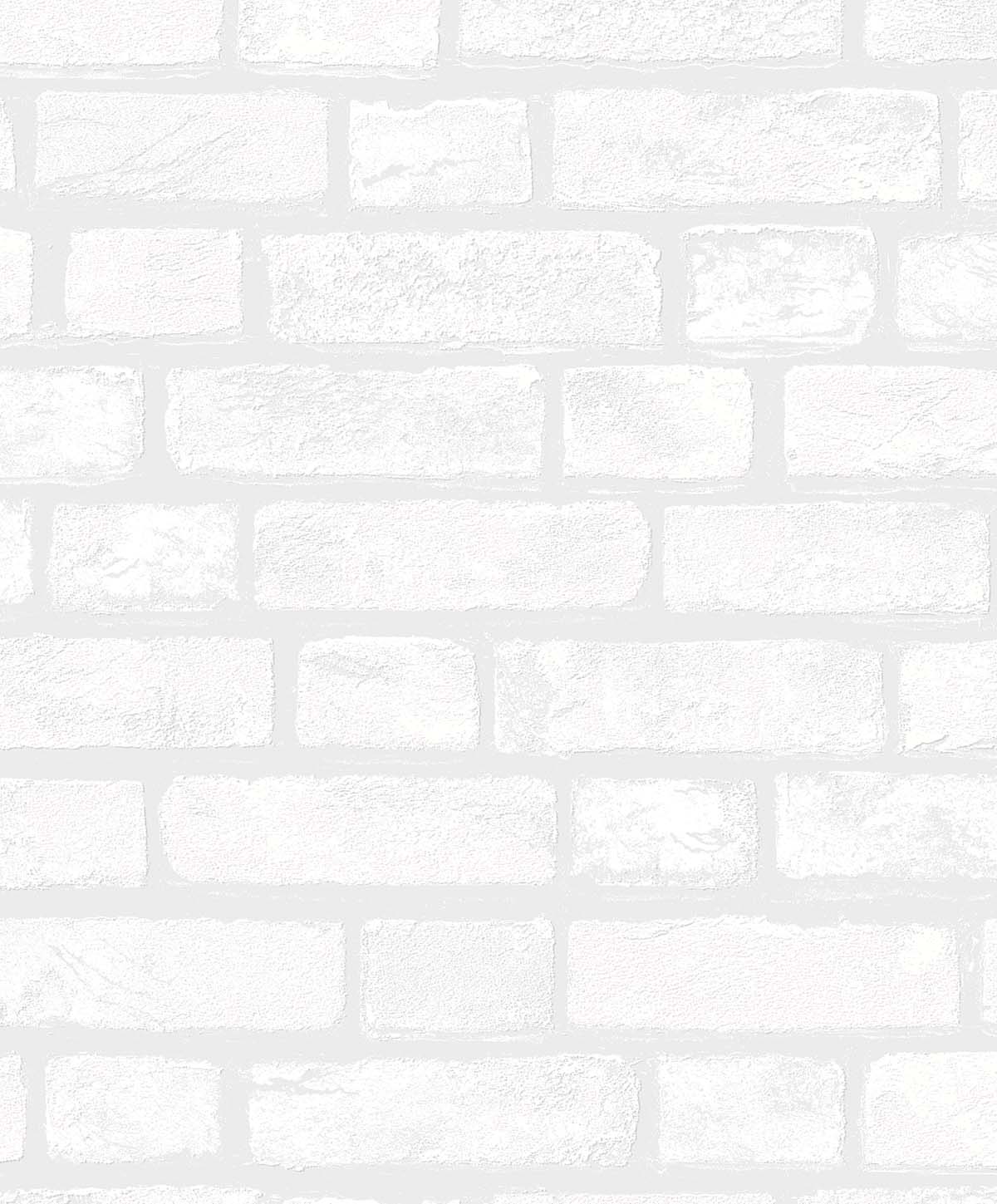 PW20400 | Vintage Brick, White - Seabrook Designs Wallpaper