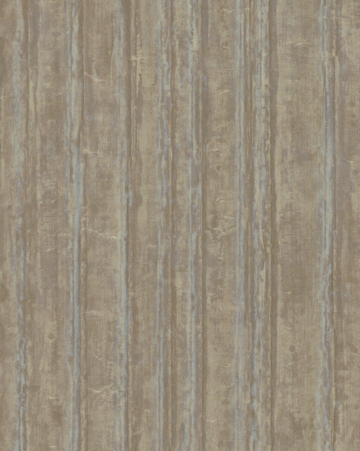 Purchase Rrd7607N | Industrial Interiors Iii, Satin Brass Vintage Tin - Ronald Redding Wallpaper