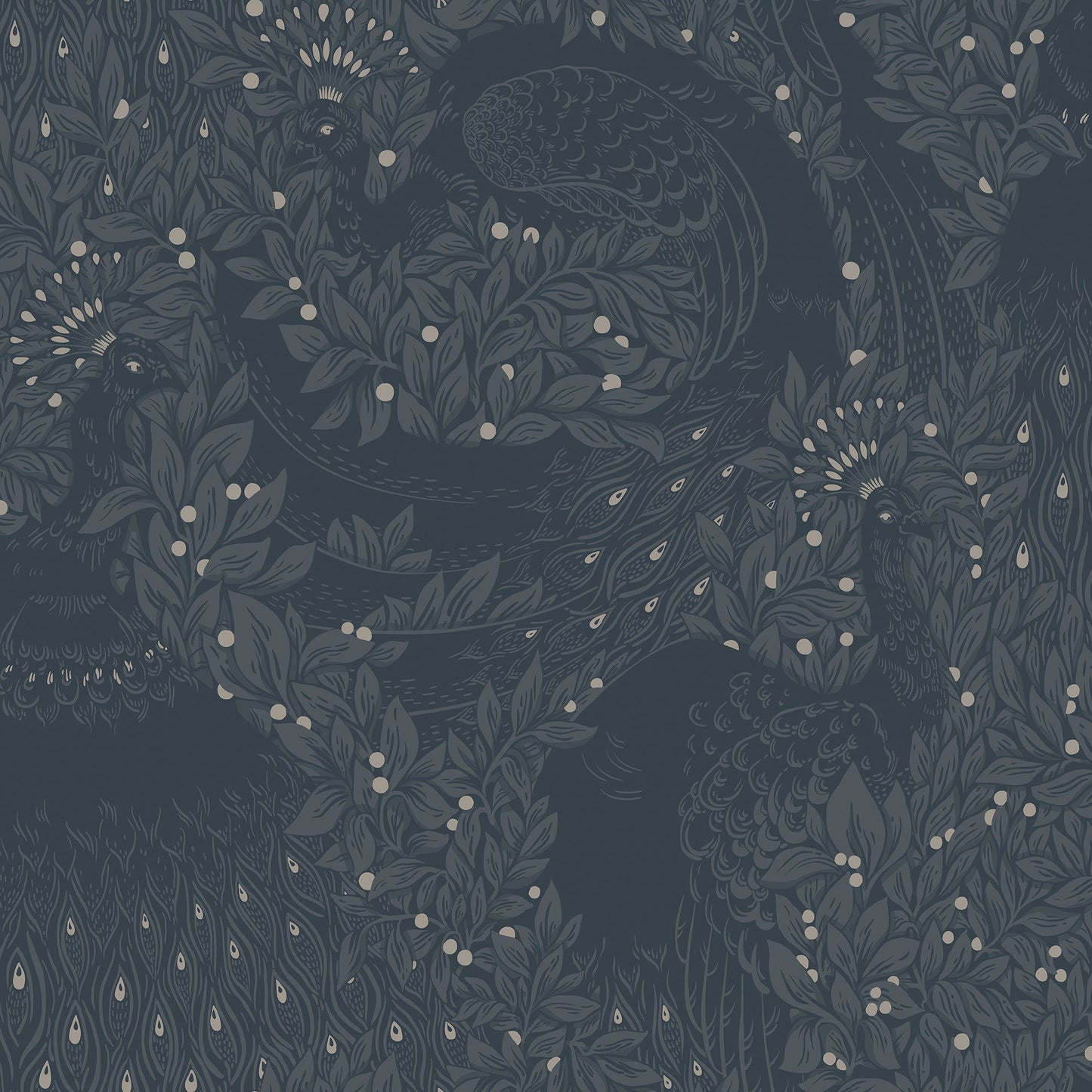 S10126 Evelina indigo blue, Jordn√§ra by Sandberg Wallpaper