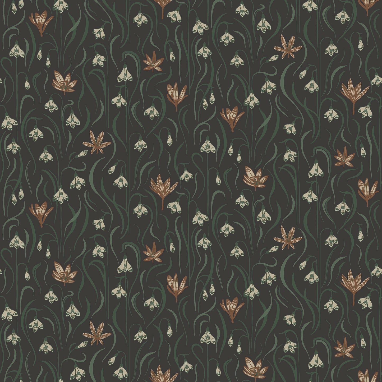 S10158 Signe charcoal, Huset i Solen by Sandberg Wallpaper