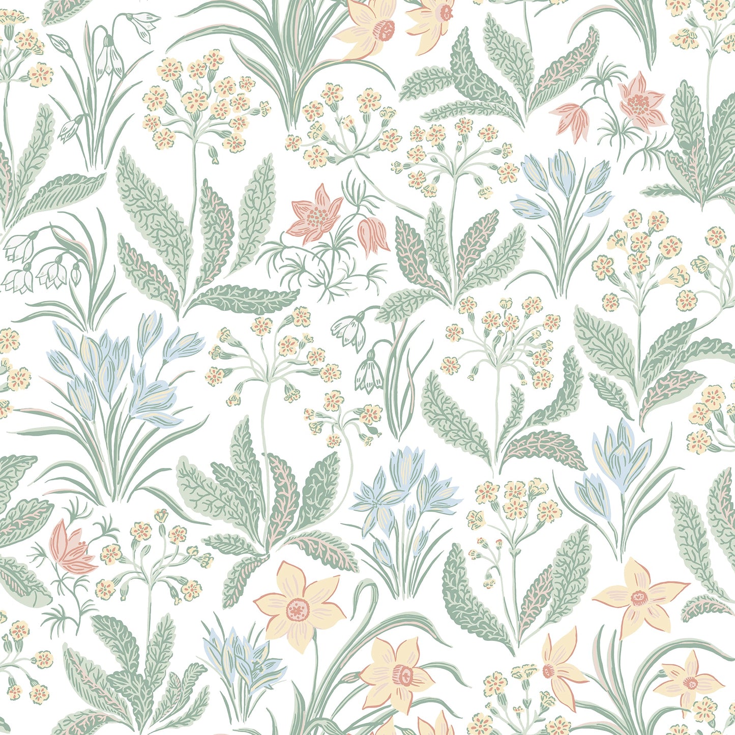 S10160 Huset i solen spring green, Huset i Solen by Sandberg Wallpaper