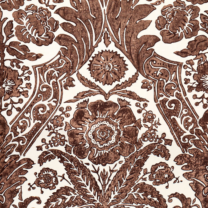 Buy Scalamandre Wallpaper Pattern Sc 0005Wp88354 Name Luciana Damask Print Espresso Damask Wallpaper