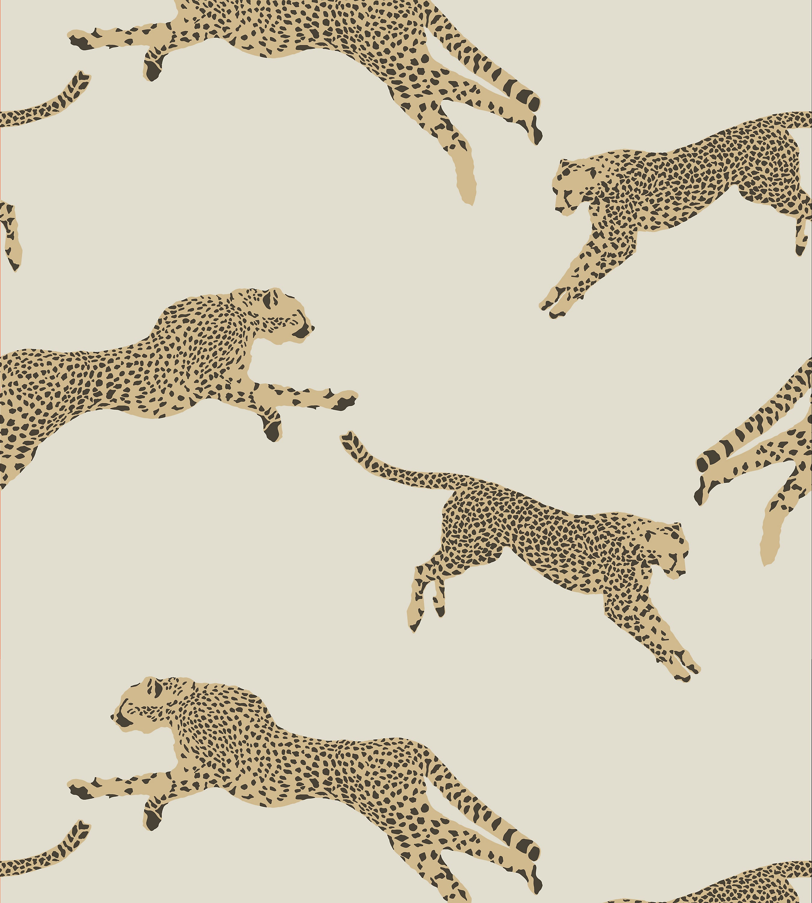 SC 0001WP88449  Leaping Cheetah Dune - Scalamandre Wallpaper