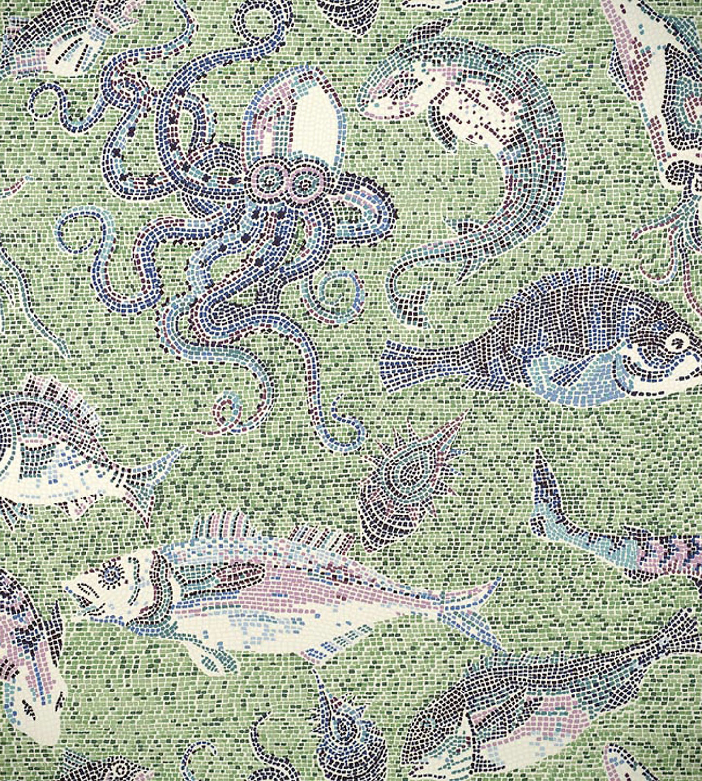 Buy Scalamandre Wallpaper Pattern Sc 0002Wp81545 Name Mikonos Blue & Green Bird Wallpaper