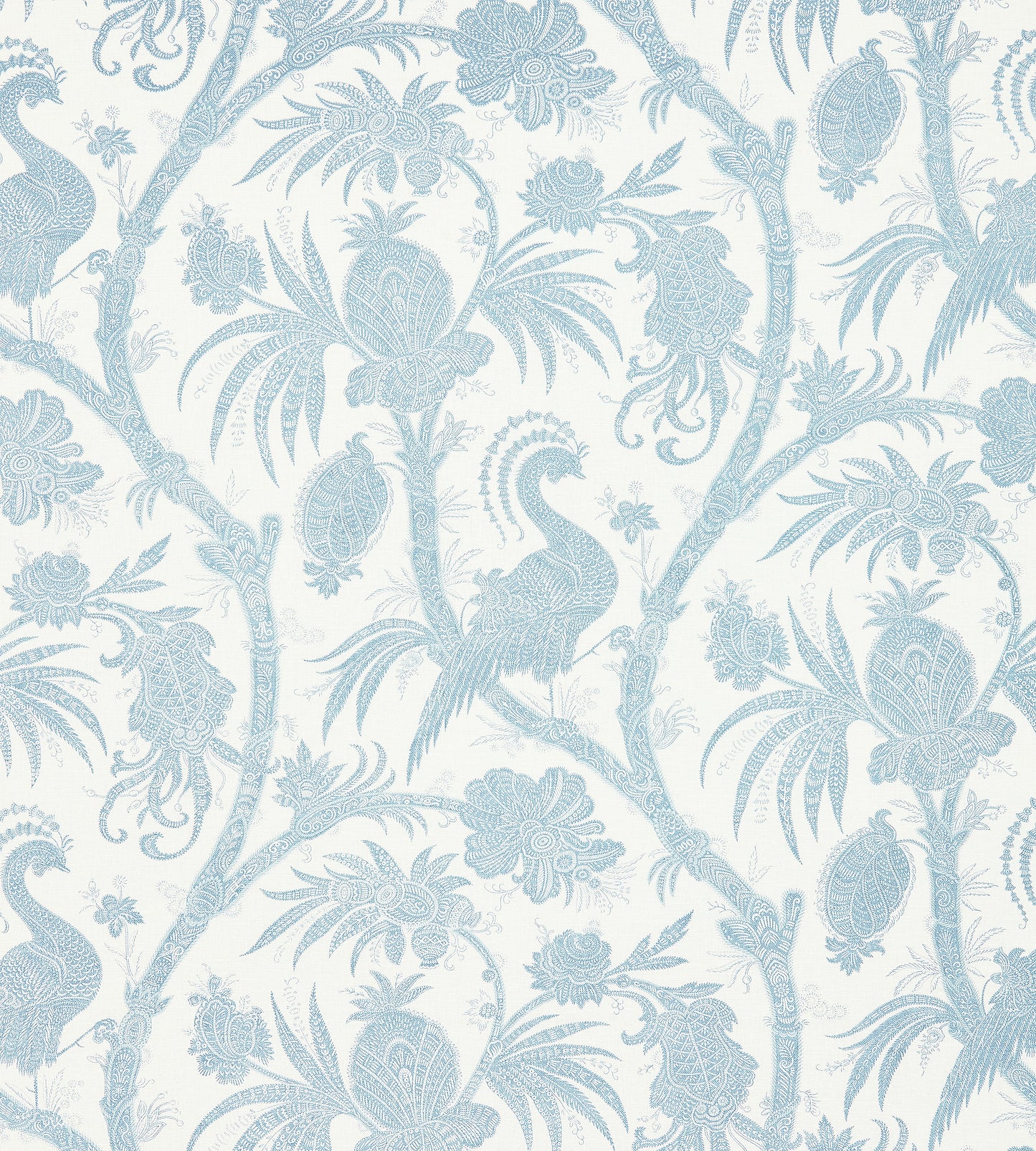 Shop Scalamandre Wallpaper Pattern Sc 0002Wp88355 Name Balinese Peacock Sky Bird Wallpaper