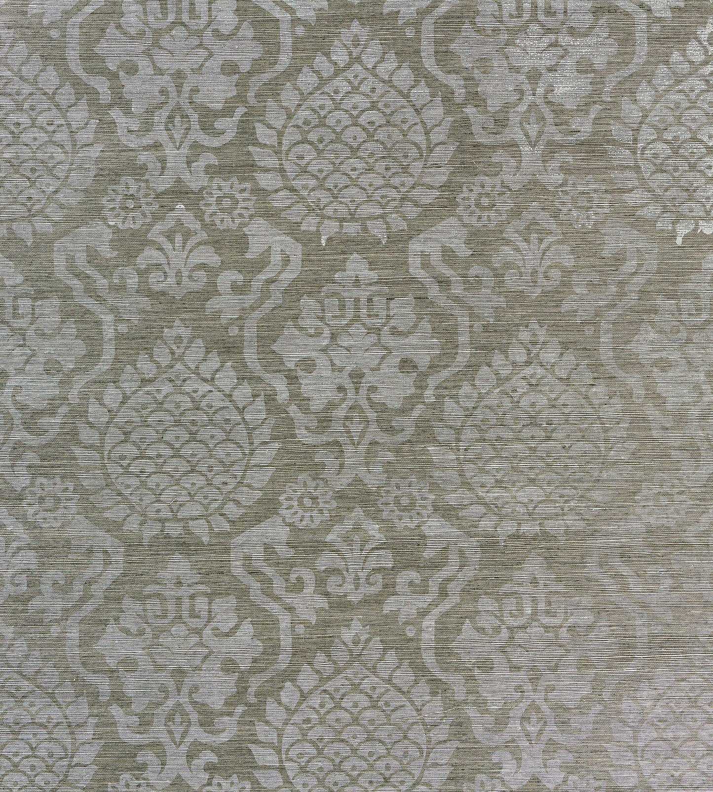 Find Scalamandre Wallpaper Pattern Sc 0003Wp88378 Name Surat Sisal Silver On Pewter Chinoiserie|Damask Wallpaper