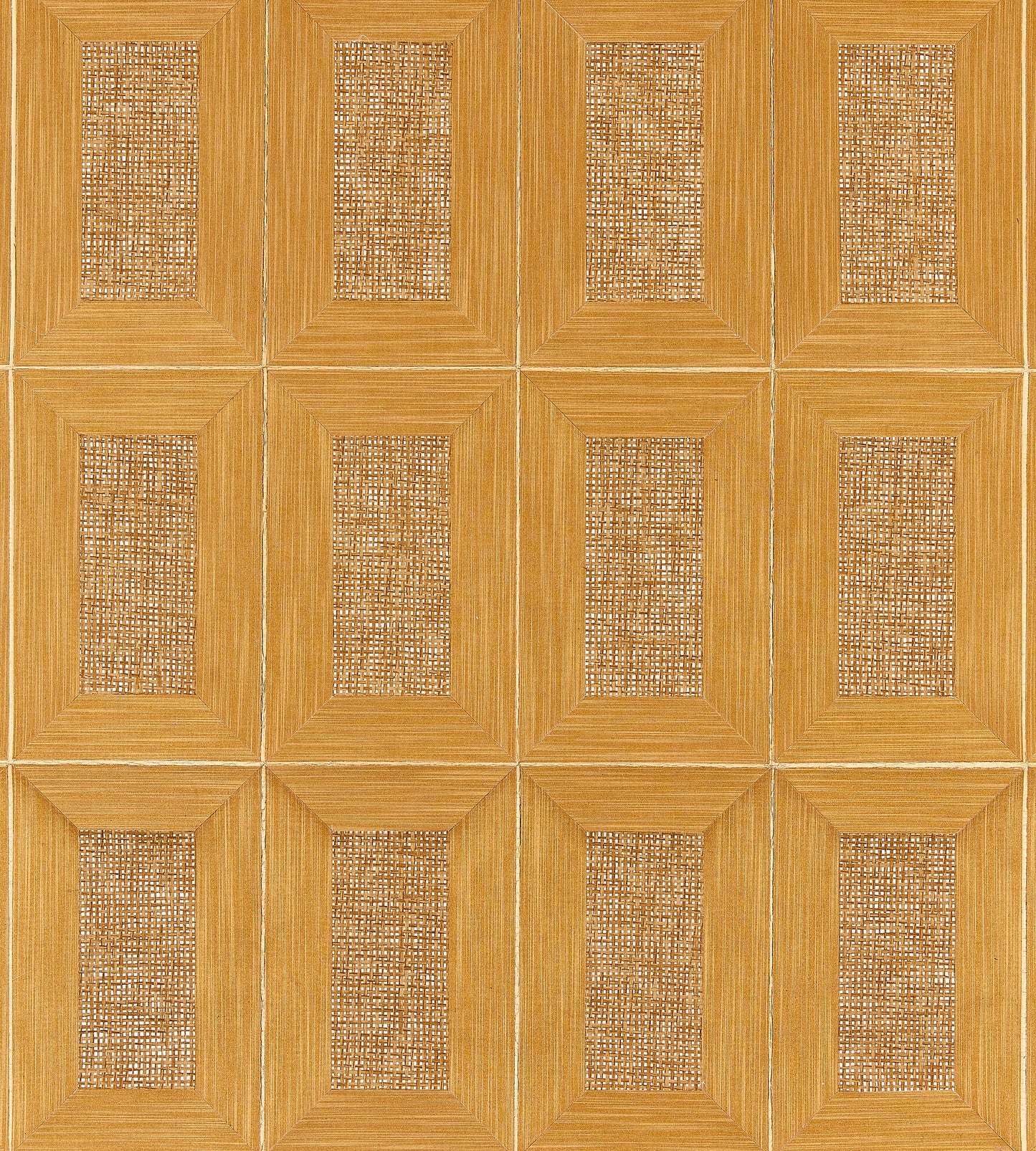 Purchase Scalamandre Wallpaper Pattern Sc 0003Wp88474 Name Libro - Woven Golden Geometric|Plaid Wallpaper