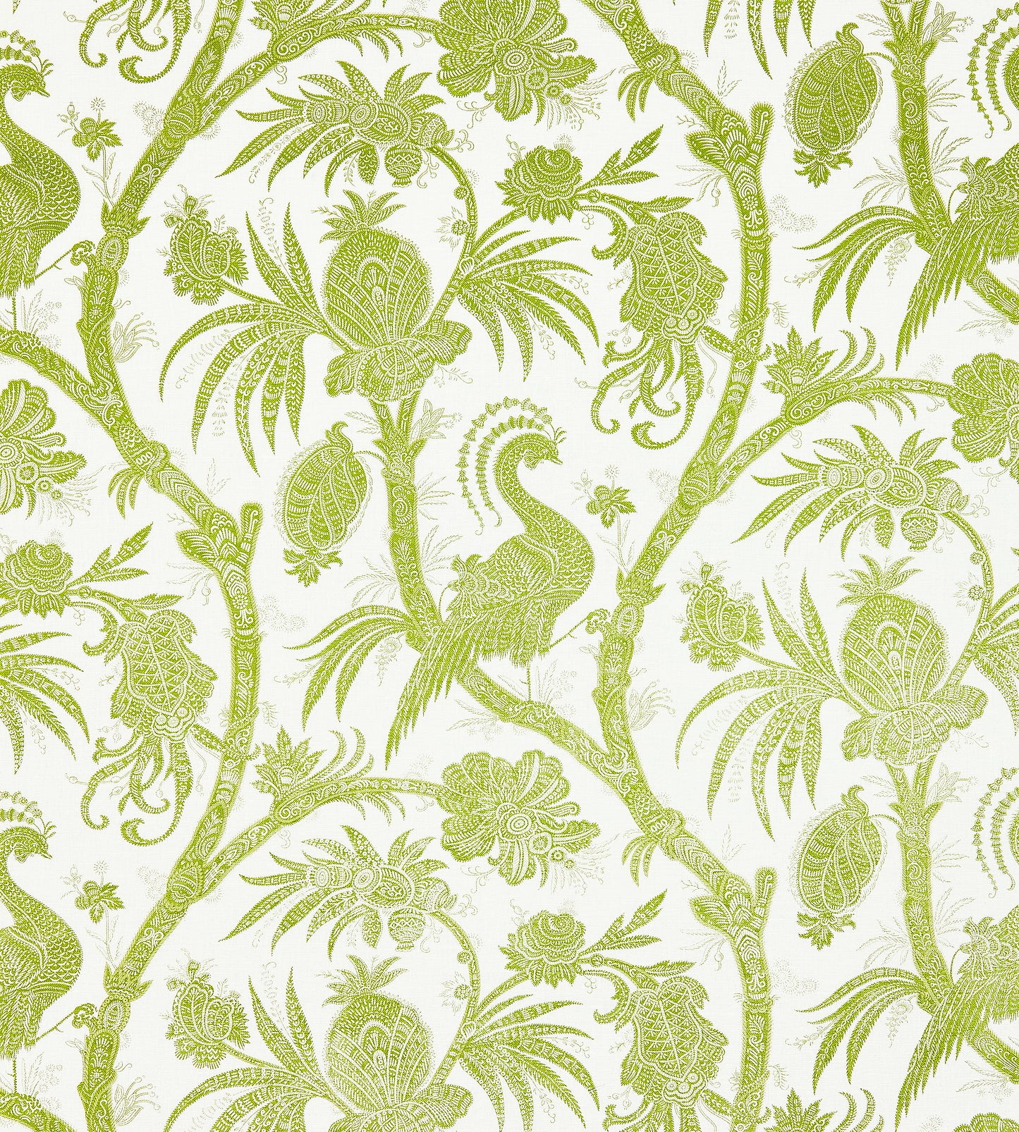 Shop Scalamandre Wallpaper Pattern Sc 0004Wp88355 Name Balinese Peacock Pear Bird Wallpaper