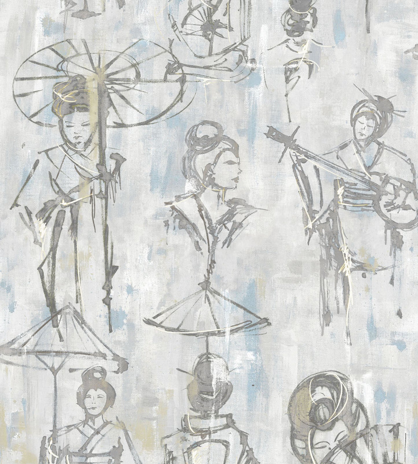 Buy Scalamandre Wallpaper Pattern Sc 0004Wp88450 Name Yumiko Silver Screen Scenic Wallpaper