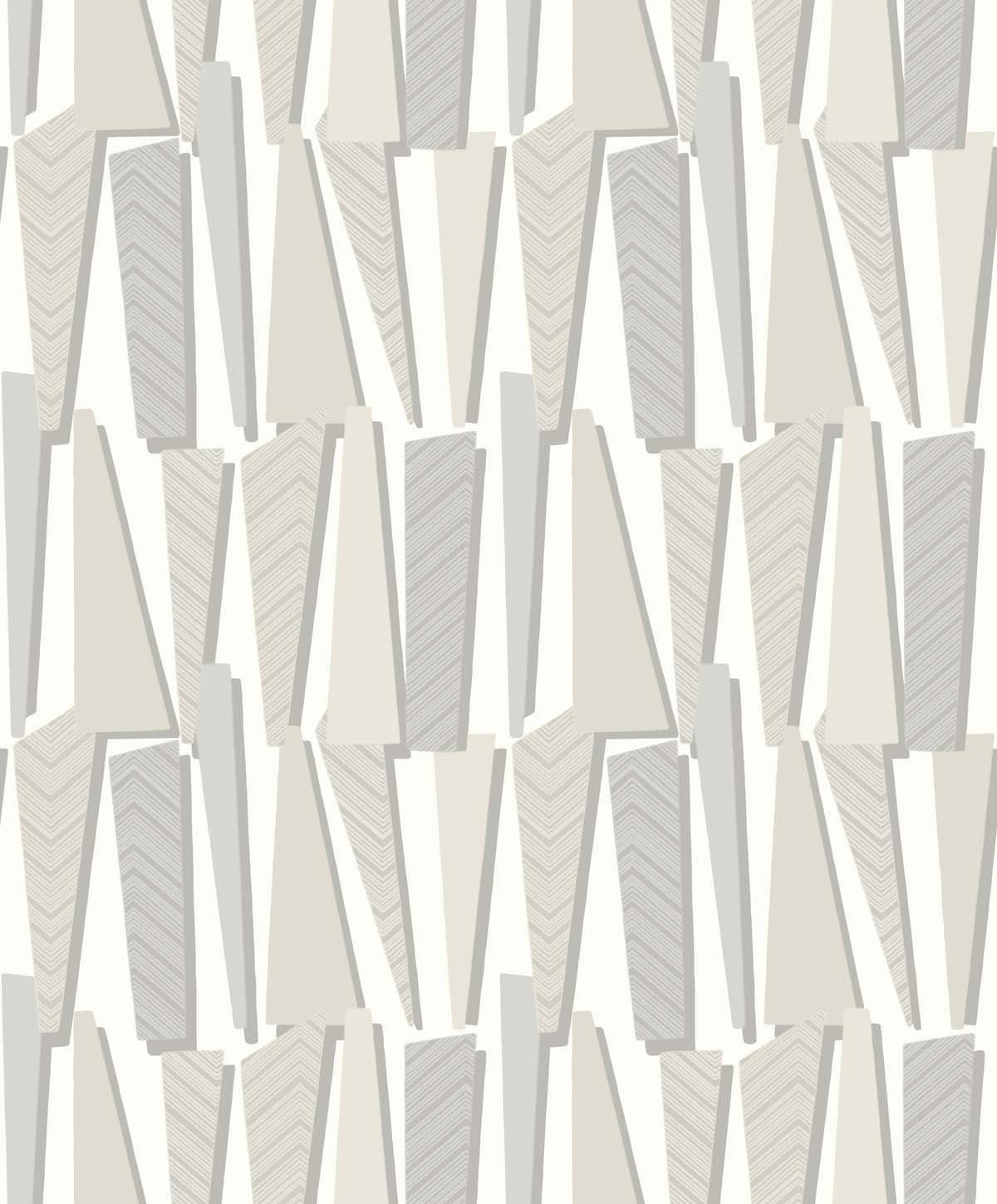 SL80800 | Geometric Shadows , Beige - Seabrook Designs Wallpaper
