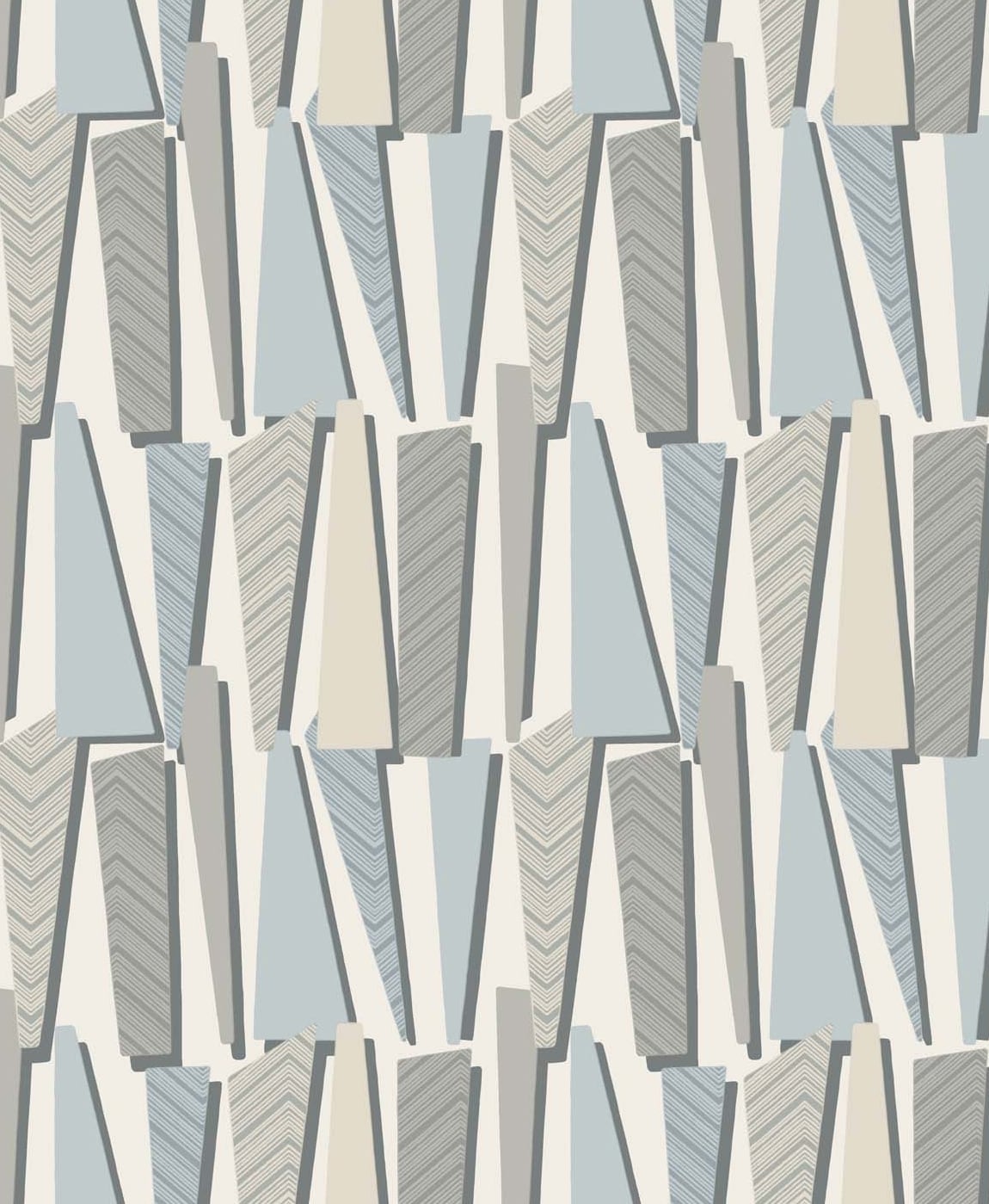 SL80808 | Geometric Shadows , Blue - Seabrook Designs Wallpaper