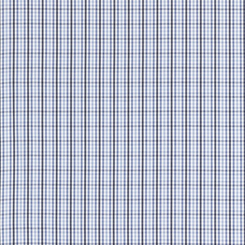 Purchase sample of 68052 Bahama Check, Cornflower by Schumacher Fabric
