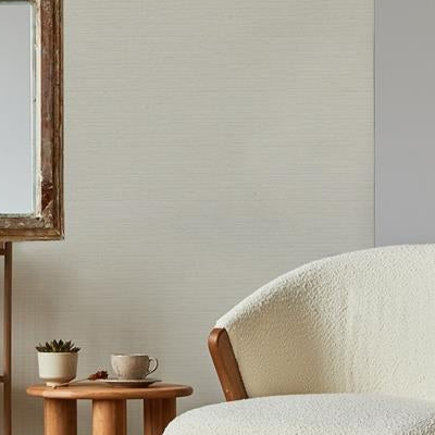 View 2988-70303 Inlay Rushmore Ivory Faux Grasscloth Ivory A-Street Prints Wallpaper