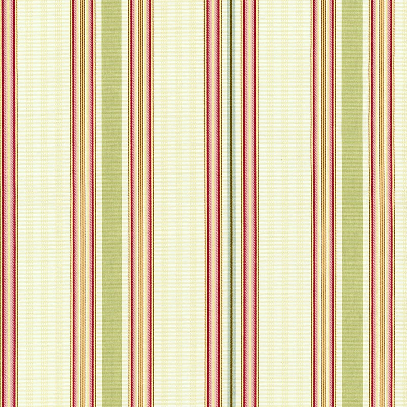 Purchase sample of 62181 Biella Silk Stripe, Berry by Schumacher Fabric