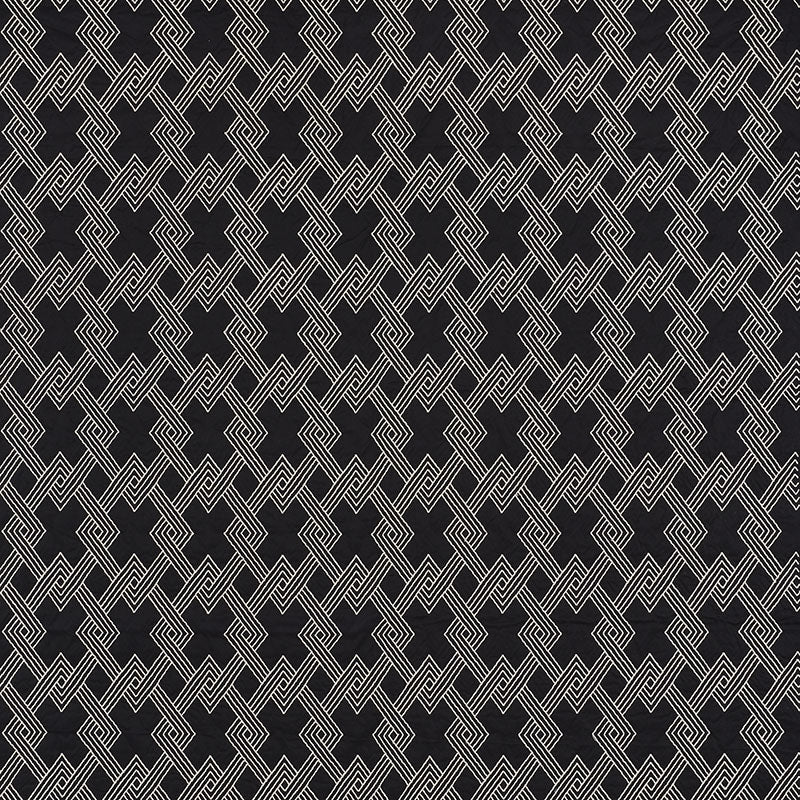 Purchase sample of 70145 Hix, Ebony by Schumacher Fabric