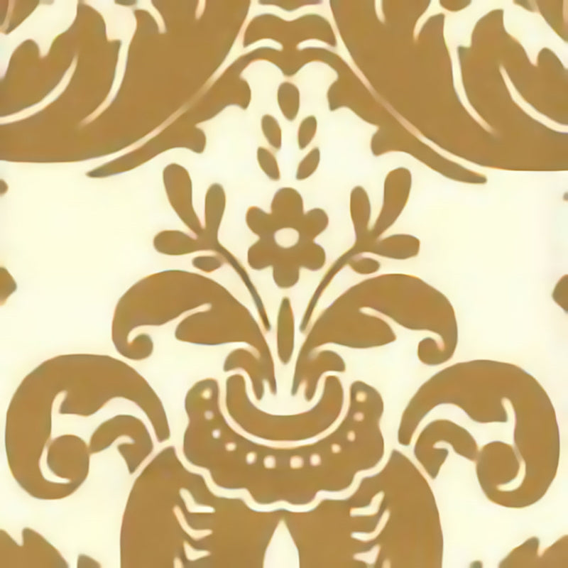 Order 302166W-M Monty Gold Metallic On Off White by Quadrille Wallpaper