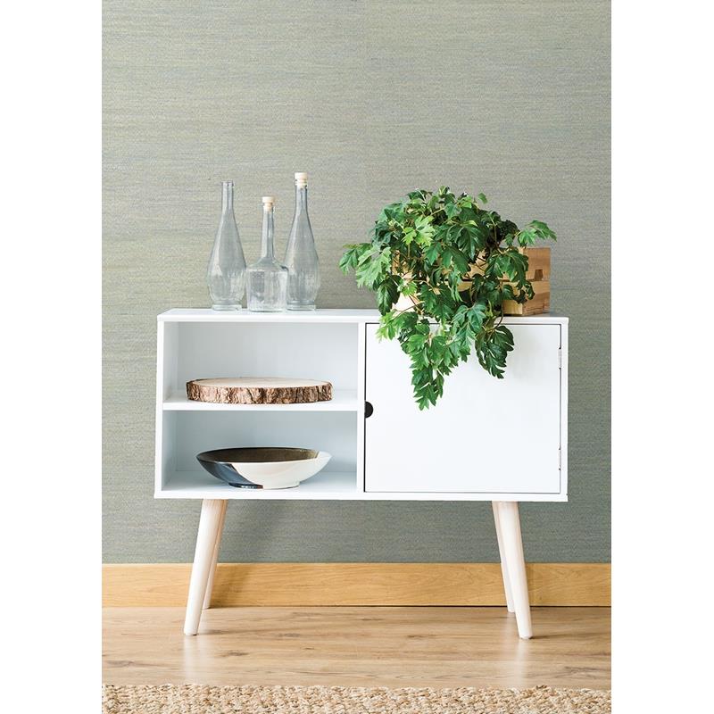 View 2829-80045 Fibers Samai Aquamarine Grasscloth A Street Prints Wallpaper