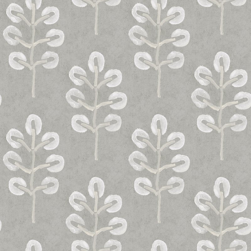 Order 3124-13876 Thoreau Plum Tree Grey Botanical Wallpaper Grey by Chesapeake Wallpaper