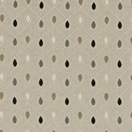 Select F0936-01 Healey Charcoal by Clarke And Clarke Fabric