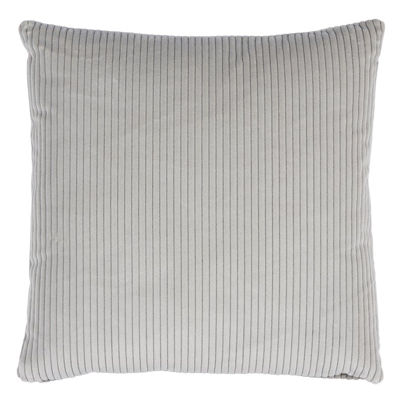 So8045106 | Wyatt Corduroy 22" Pillow, Steel Grey - Schumacher Furniture and Accessories