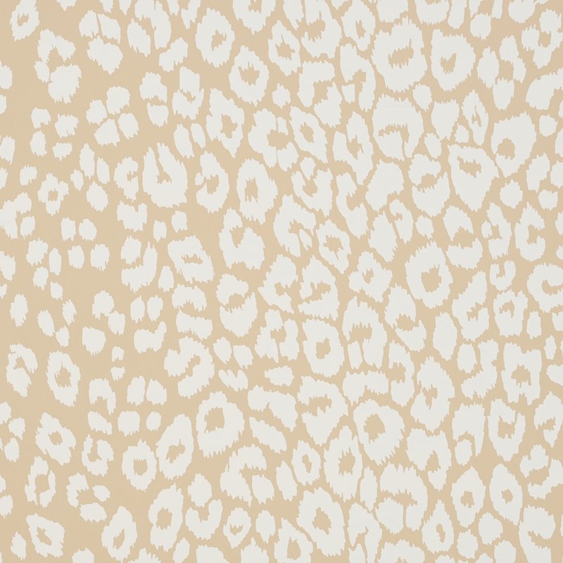 Shop 5007020 Iconic Leopard Ivory On Neutral Schumacher Wallcovering Wallpaper