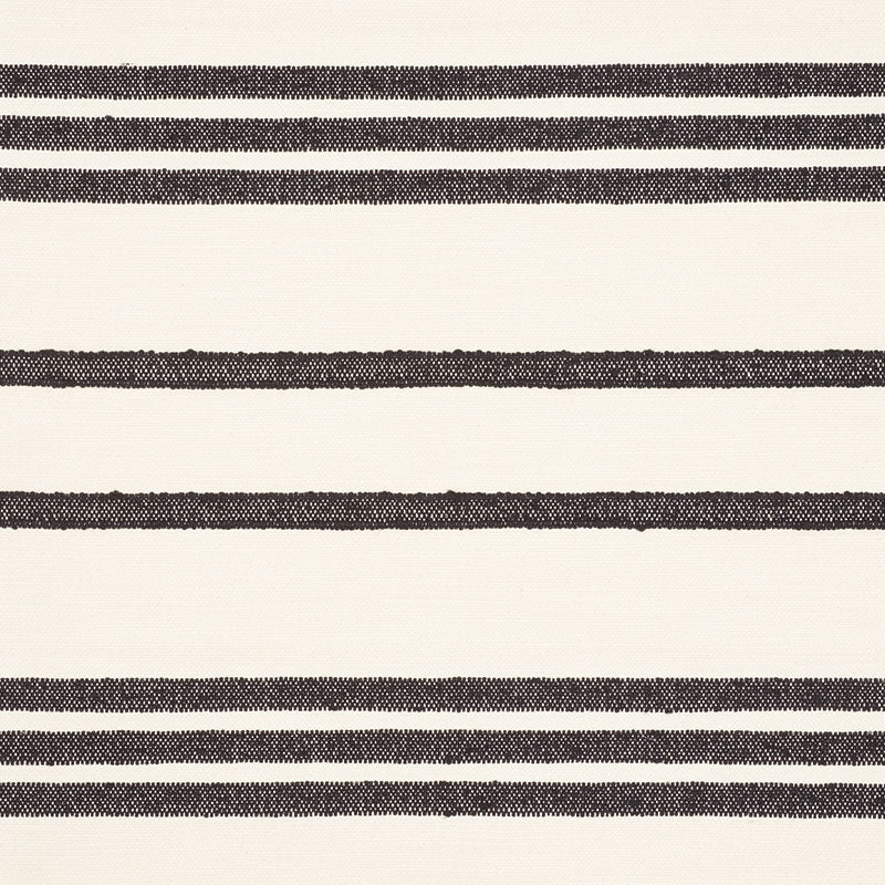 Purchase sample of 73290 Dune Stripe, Black by Schumacher Fabric