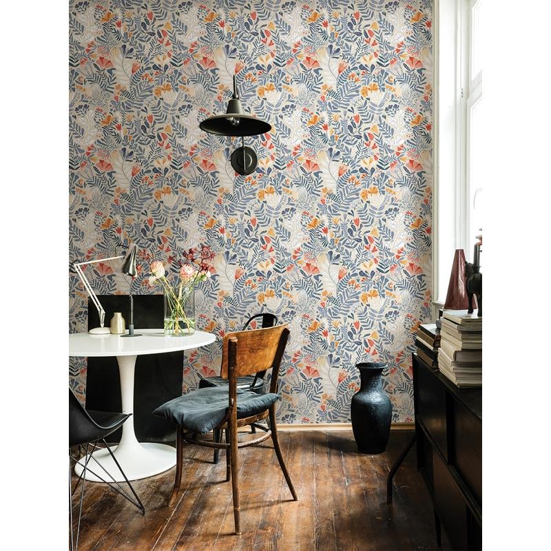 Find 2999-55013 Annelie Brittsommar Light Blue Woodland Floral Light Blue A-Street Prints Wallpaper