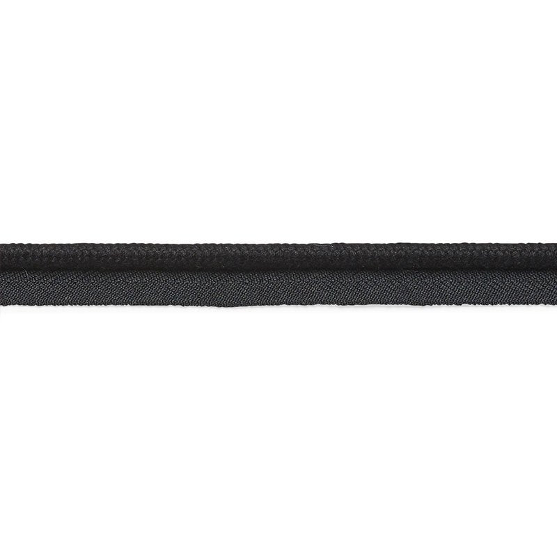 74805 | Cedric Cotton Lip Cord, Black - Schumacher Fabric