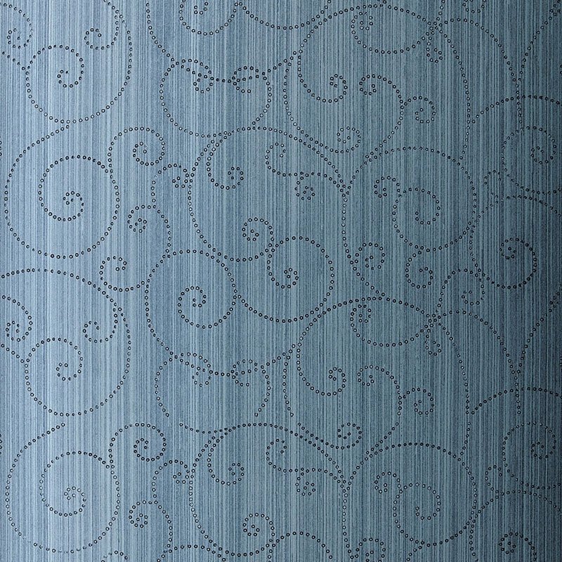 Shop 5005722 Beaded Scroll Peacock Schumacher Wallpaper