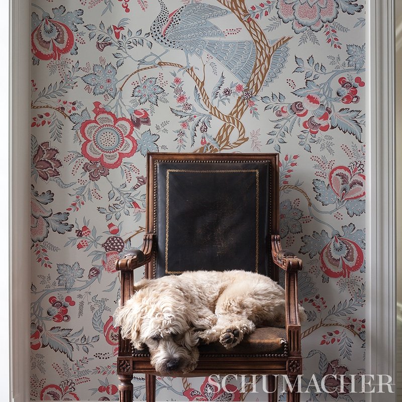Select 5013192 Aveline Rose Schumacher Wallcovering Wallpaper