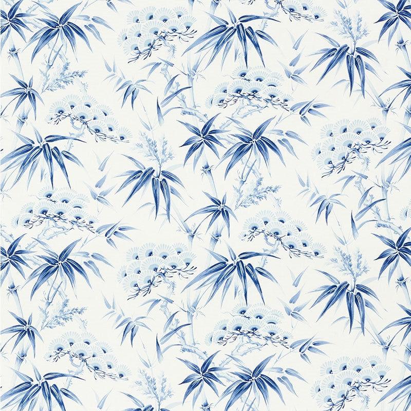 Purchase sample of 177040 Arita Floral, Porcelain by Schumacher Fabric