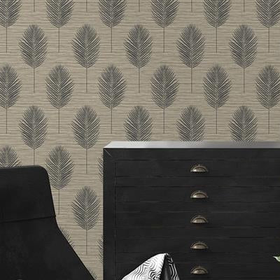 Purchase 2988-70206 Inlay Bali Light Brown Fern Light Brown A-Street Prints Wallpaper