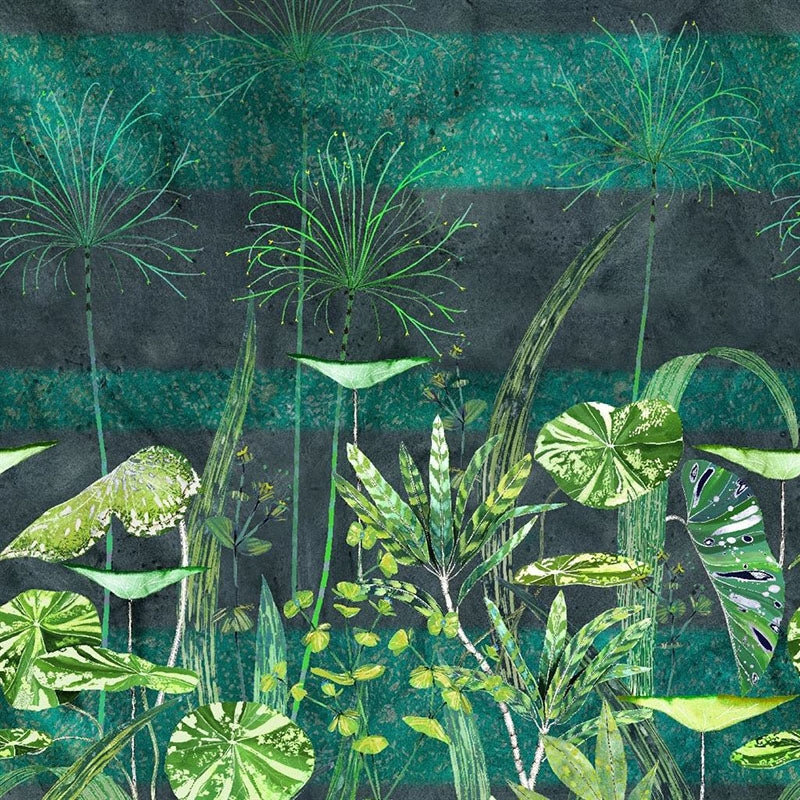 Acquire PDG1088/01 Arjuna Leaf Viridian by Designer Guild Wallpaper