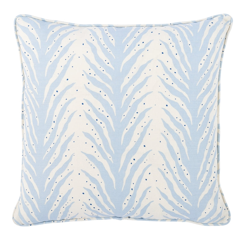 So17948005 | Creeping Fern 20" Pillow, Sky - Schumacher Furniture and Accessories