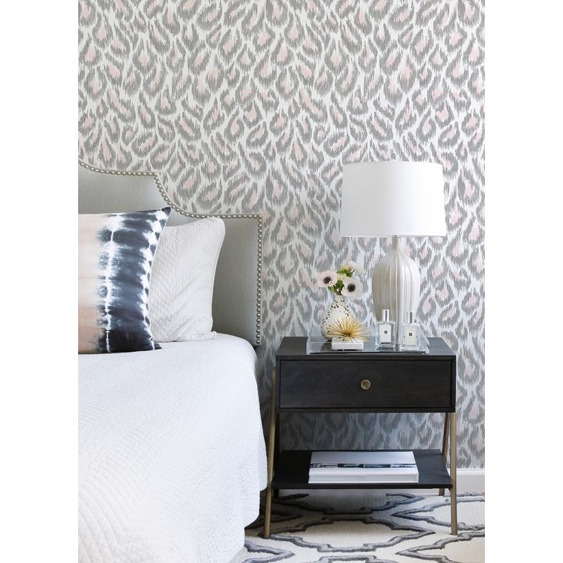 Order 2973-90303 Daylight Electra Blush Leopard Spot String Blush A-Street Prints Wallpaper