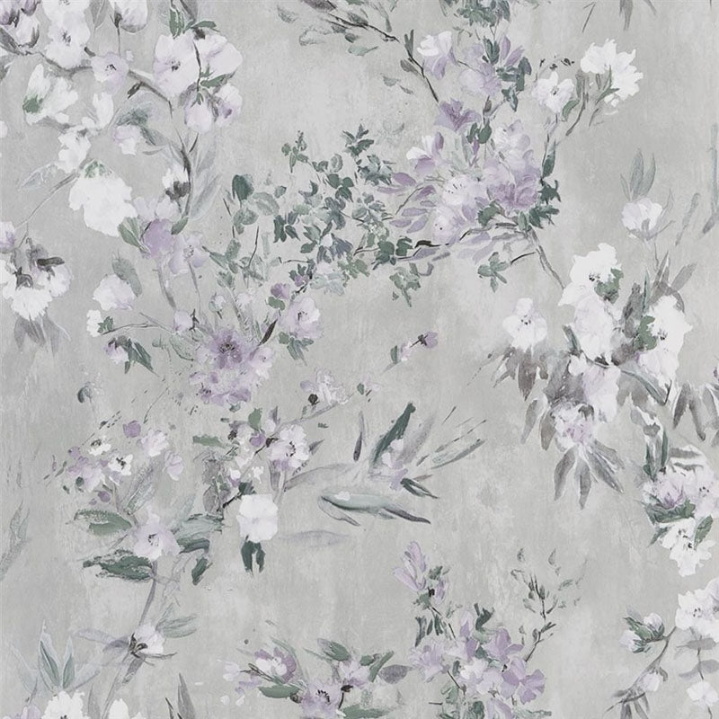 Sample PDG1024-03 Faience Silver by Designer Guild Wallpaper