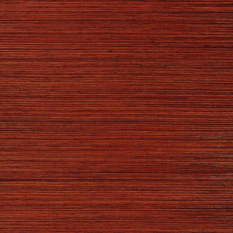 Purchase 5000724 Strie Sisal Burnt Orange Schumacher Wallpaper