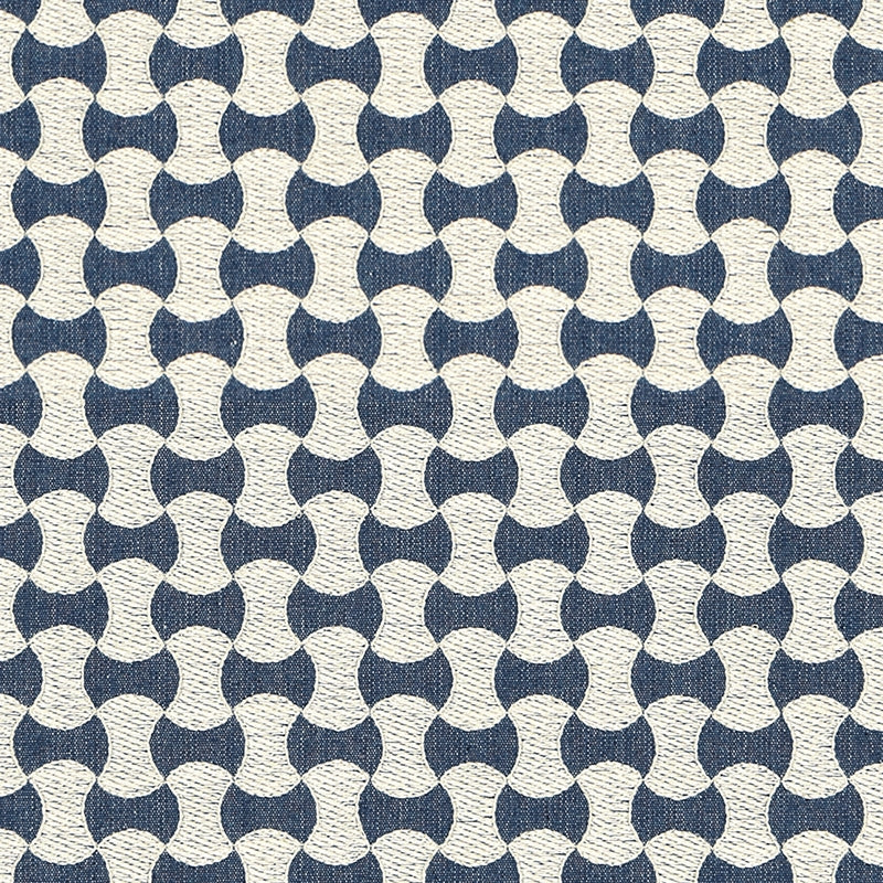 Purchase sample of 67111 Nolita Embroidery, Denim by Schumacher Fabric