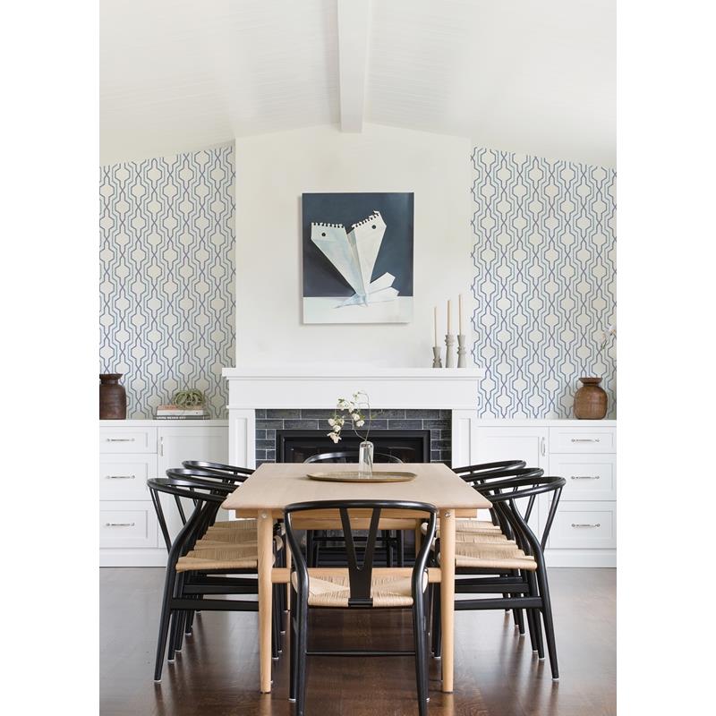 Shop 2973-90601 Daylight Rion Blue Trellis Blue A-Street Prints Wallpaper
