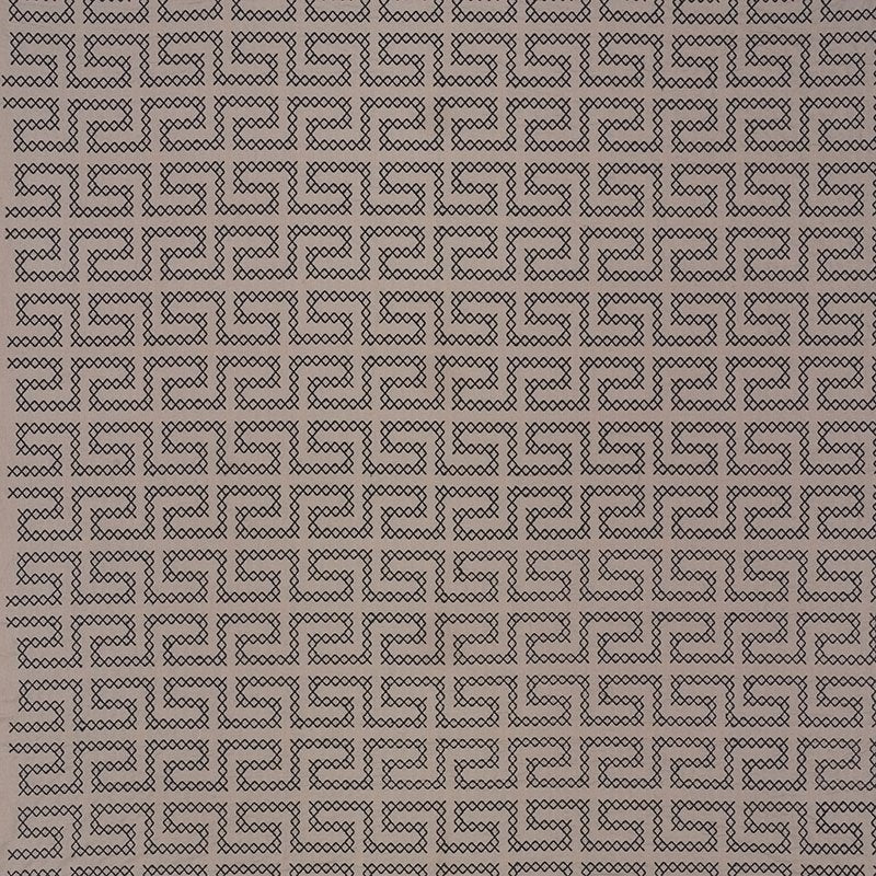 Purchase sample of 70232 A Maze Embroidery, Stone by Schumacher Fabric